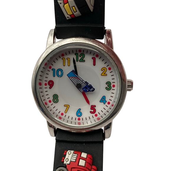 3D Semi-Truck Children's Watch-Analog, Silicone Adjustable Band-New Battery - Picture 2 of 8